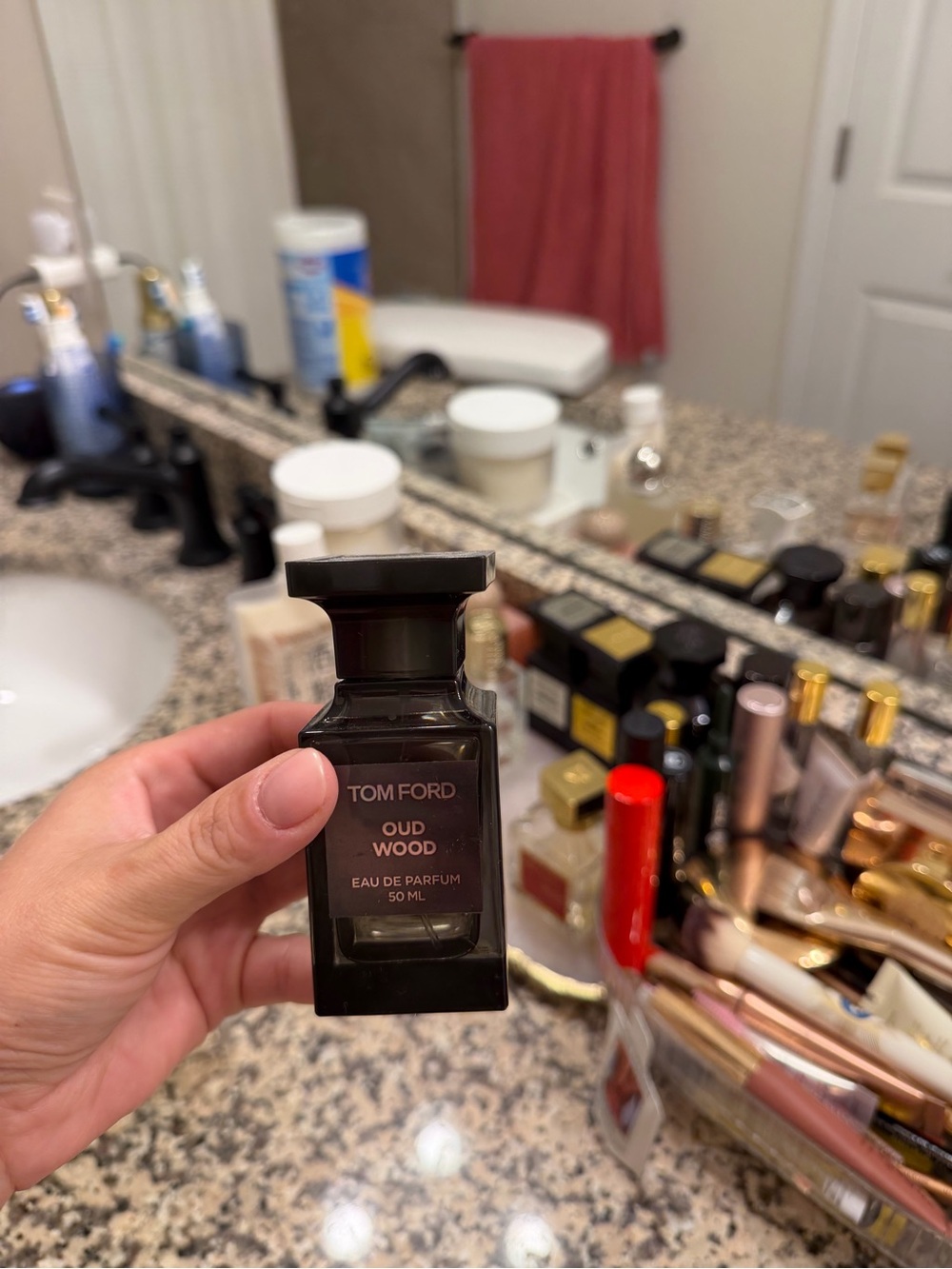 Tom Ford Oud Wood - Dark Brown and Black Luxe Bottle